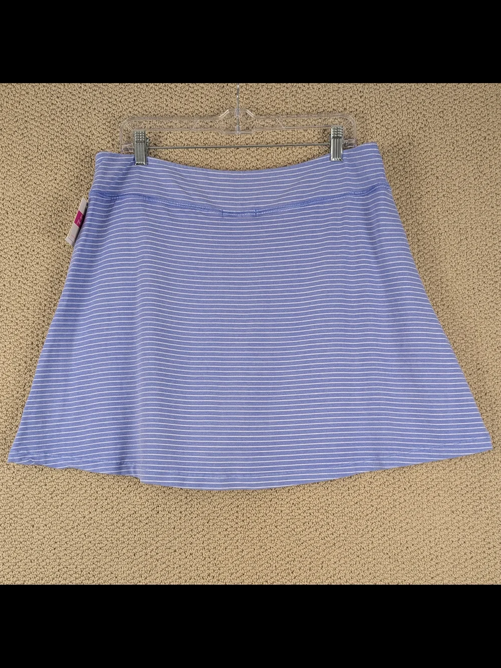 fresh produce Lavender Striped A-Line City Skort Size XL New